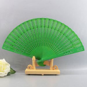 Customized Eco-Friendly Bamboo Folding Hand Fan Romance Angel Style Painted Engraved Digital Printing Promotional Party Supplies - Product Image 4