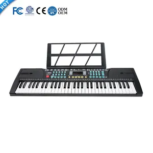 BD Music 61 Keys Portable Electronic Organ With Built-in Speakers Microphone Musical Instrument For Music Beginners