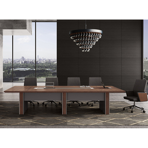 Fabrik-Großhandel Moderner Kleiner Konferenztisch aus Spanplatte Melamin Höhenverstellbar für Büro Besprechung Heimbüro Krankenhaus - Product Image 2