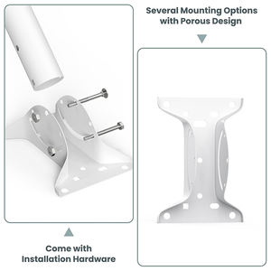 JH-Mech-Mât en J réversible, 2 paquets, montage polyvalent et résistant, large compatible, solidement fixé, <span class=keywords><strong>antenne</strong></span> J-pole en métal résistant aux intempéries - Product Image 4