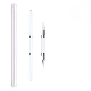 Destly New Double <span class=keywords><strong>Head</strong></span> Nail Art Pen Colorido Acrílico Mango Rainbow <span class=keywords><strong>Diamond</strong></span> Crayones Liner Hair Shape Dotting Pen para Nail Art - Product Image 5