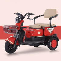 Scooter électrique à trois roues pour handicapés fabriqué en Chine, avec deux sièges arrière, pour adultes