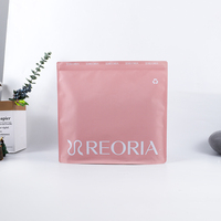 Vêtements en papier kraft blanc plastique biodégradable écologique vêtements rose mat emballage à fermeture éclair avec logo personnalisé sacs à fermeture éclair