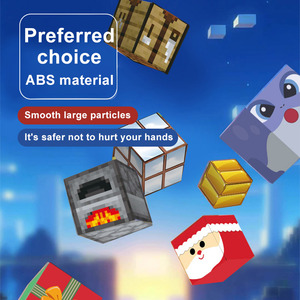 Su misura di <span class=keywords><strong>blocchi</strong></span> di cubi di <span class=keywords><strong>blocchi</strong></span> <span class=keywords><strong>Puzzle</strong></span> Set di plastica <span class=keywords><strong>blocchi</strong></span> di costruzione con magnete regali di compleanno per i bambini - Product Image 3