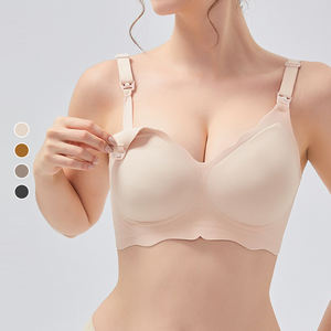 <span class=keywords><strong>Sujetador</strong></span> de <span class=keywords><strong>lactancia</strong></span> sin costuras fino para mujer <span class=keywords><strong>Sujetador</strong></span> push-up posparto para mujer - Product Image 4