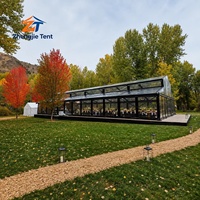 Tente Atrium Élégante pour Mariage, Fête, Événement Extérieur, Réception, Banquet, Cérémonie, Célébration – Grande Chapiteau à Parois Transparentes