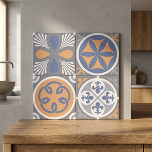 Carreaux de sol en céramique rustiques Galicha, aspect marbre marocain, 40x40cm, imperméables, antidérapants, qualité supérieure - Product Image 6