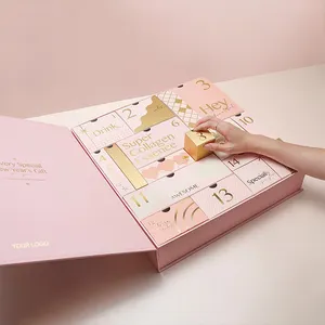 Boîte de calendrier de l'avent du Ramadan personnalisée pour enfants,  coffret cadeau, chocolat, beauté, maquillage, cosmétiques, bonbons