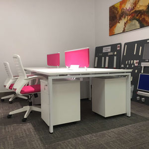 도매 사무실 가구 워크스테이션 디자인 파티션 <span class=keywords><strong>6</strong></span> 사람 사무실 컴퓨터 테이블 프레임 - Product Image 5