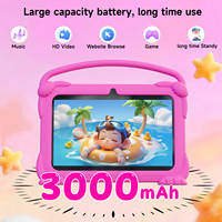 Tablette éducative neuve de 7 pouces, Android 12, 4+32 Go, avec étui en silicone, directement de l'usine