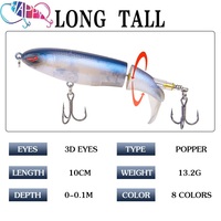 Leurre de pêche Crankbait Whopper Plopper 13G/15G/35G, leurre de surface, leurre artificiel, leurre dur, queue rotative, matériel de pêche