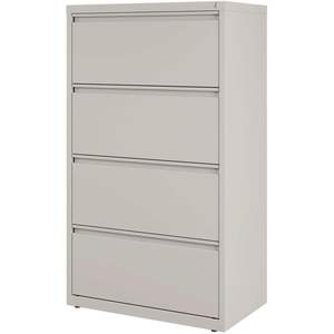 Alera Light Gray 4-Drawer Lateral <b>File</b> 30\" X 18.62\" X 52.5\" Metal 4 Legal/Letter-Size <b>File</b> Drawers - Product Image 2