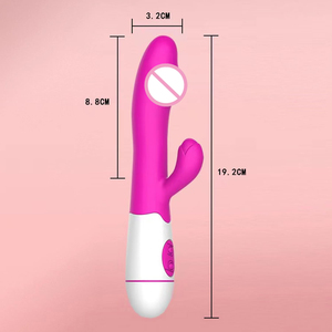 Vibratore Rabbit Gelance per Punto <span class=keywords><strong>G</strong></span>, Stimolatore Clitorideo, Massaggiatore con Doppio Motore, Dildo Giocattolo Sessuale per Donne, 100% Impermeabile, USB - Product Image 6