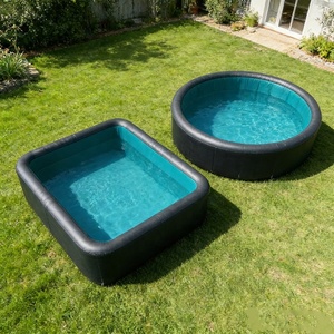 <span class=keywords><strong>Piscine</strong></span> gonflable géante portable d'extérieur, hors sol, en tissu Drop Stitch durable, taille personnalisable, pour usage domestique - Product Image 1