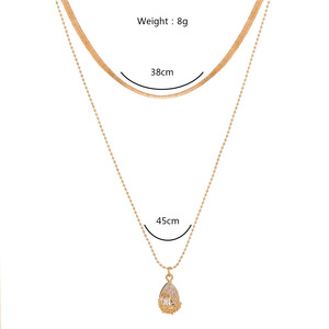 <strong>Boho</strong> <strong>Necklaces</strong> Pendants Vintage Multilayer Choker Fashion Simple Metal Water Drop Fine Jewelry <strong>Necklaces</strong>(old) - Product Image 5