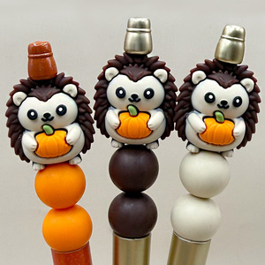 Cuentas de silicona con diseño de erizo y calabaza para manualidades DIY - Product Image 4