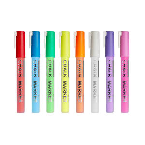 Label Chalkboard Erasable Reversible Tip Dustless Fluorescent Liquid Chalk Markers Set with Custom Logo - Product Image 3