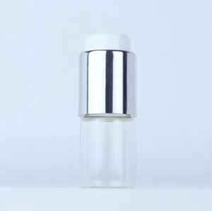 Bouteille en verre à double compartiment avec bouchon à vis pour poudre lyophilisée et essence liquide, la plus vendue - Product Image 2