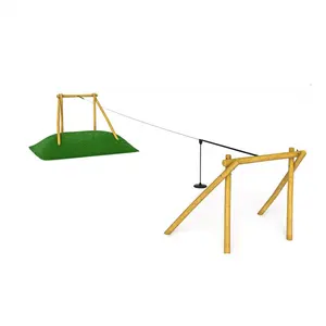 High quality flying fox zip line outdoor kids playground equipment