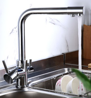 YL-601 Chine Fournisseur Laiton Double Levier Cuisine Purificateur Robinet Évier Robinet D'eau