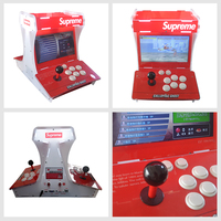 Consoles d'arcade Pandora Box OS LCD avec carte de jeu anglaise, machine de jeu vidéo d'arcade miniature M9 pour 2 joueurs, boîte magique
