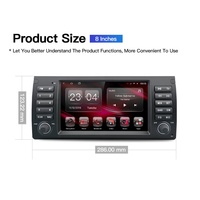 Lecteur Radio Multimédia Android 8 Pouces pour BMW X5 E53 Série 5 E39 2000-2007 CarPlay AUTO SWC Navigation 4G GPS BT Wifi DSP