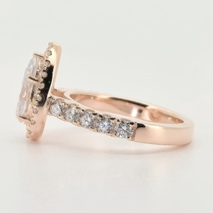 Telula 14 Karat <span class=keywords><strong>Gold</strong></span> D Farbe VVS Aus gezeichneter 1CT 2CT Lab Grown Diamond Verlobung sring IGI-zertifizierter synthetischer Damen <span class=keywords><strong>ring</strong></span> - Product Image 2