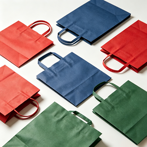 Bolsa de Papel Reutilizable Ecológica, Bolsa de Papel Kraft Personalizada, Reciclable, para Compras, Ropa, Regalos, Comida para Llevar, con Estampado Dorado, Personaliza con tu Propio Logotipo - Product Image 3
