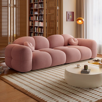Ensemble de canapé sectionnel inclinable capitonné compact JJY-053, deux places, design moderne, tissu rembourré en éponge, style crème, vente en gros