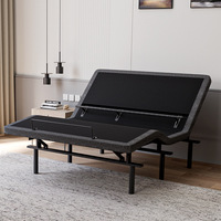 Cadre de lit électrique intelligent à trois moteurs, réglable en hauteur, en métal, avec fonctions de massage multifonctionnelles pour hôtel et usage maternité