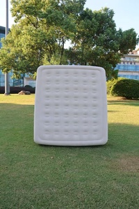 Cama Inflable Doble Convertible con Bomba Incorporada, Colchón de Aire de <span class=keywords><strong>Espuma</strong></span> Plegable y Portátil para Acampar al Aire Libre y en Casa - Product Image 2