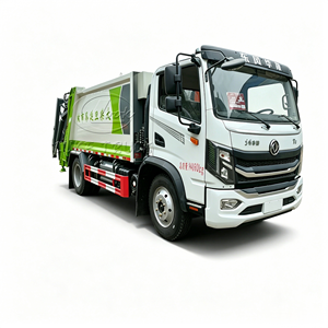 Camion compacteur à bras oscillant Dongfeng Huashen T3, à benne amovible, pour déchets municipaux, directement de l'usine - Product Image 1
