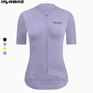 YKYWBIKE 女性のサイクリングジャージコア自転車ジャージプロチーム夏春 SPF 50+ 女性ロードバイクシャツ MTB サイクリング服 - Product Image 1