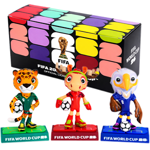 Prodotto Ufficiale Autorizzato all'Ingrosso per la FIFA World Cup 2026, Set Souvenir in Materiale ABS Ecologico da 9CM, Edizione Limitata - Product Image 1