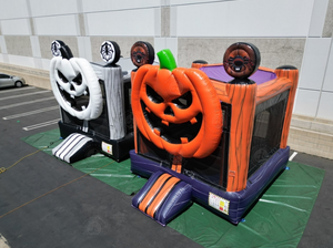 Maison gonflable de rebond de thème de citrouille d'halloween de <span class=keywords><strong>prix</strong></span> usine avec le château plein d'entrain de glissière pour <span class=keywords><strong>des</strong></span> célébrations de vacances - Product Image 5