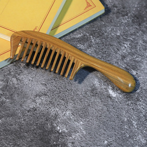Wooden <b>Comb</b> <b>Wide</b> Tooth Sandalwood Large Size Massage <b>Comb</b> For Home Use - Product Image 1