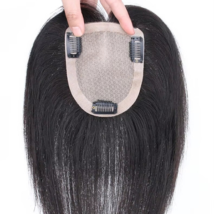 Của phụ nữ tất cả-trong-một kim tóc giả hàng đầu bìa trắng tóc thật đầy đủ cơ thể tóc tóc tăng khối lượng Fluffy traceless tóc-điền toupée - Product Image 1