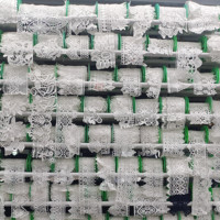 Vente en gros de mercerie personnalisée de haute qualité soie de lait garniture en dentelle blanche tulle guipure broderie dentelle
