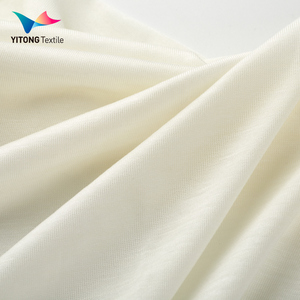 Tissu jersey mélangé écologique 150 GSM 90% Lyocell 10% Viscose de lait pour vêtements et <span class=keywords><strong>t</strong></span>-shirts, doux et respirant - Product Image 5