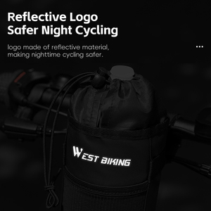 WEST BIKING-<span class=keywords><strong>Bolsa</strong></span> para <span class=keywords><strong>manillar</strong></span> de bicicleta, <span class=keywords><strong>bolsa</strong></span> de espuma EPE con doble aislamiento térmico, para exterior - Product Image 6