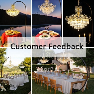Upgraded Detachable <strong>Gold</strong> LED Crystal <strong>Chandelier</strong> Stand with Adjustable Height and 2-Year Warranty for Wedding Stage Party Events - Product Image 6