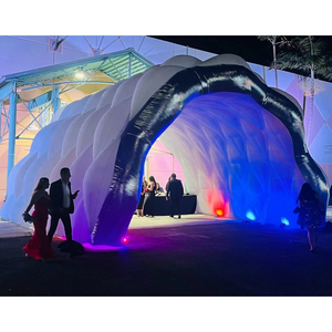 <span class=keywords><strong>Tunnel</strong></span> d'entrée gonflable avec éclairage LED blanc, <span class=keywords><strong>tunnel</strong></span> gonflable lumineux pour fêtes et événements en plein air - Product Image 3