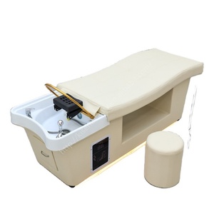 Table de massage thaïlandaise Kisen avec lit de shampoing intégré, design élégant et fonction de spa capillaire par hydrothérapie, idéale pour les salons de beauté et centres de bien-être - Product Image 1