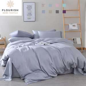 Ensemble de literie en <span class=keywords><strong>velours</strong></span>, housse de couette en bambou biologique, rose, moderne, 4 pièces, vente en gros - Product Image 3