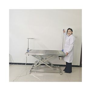 Meja operasi bedah hewan dokter hewan besi tahan karat, peralatan dokter hewan untuk rumah sakit klinik hewan - Product Image 4