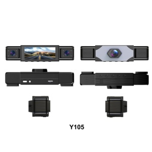 Cámara para coche de 4 canales 1080P WiFi GPS, con almacenamiento MicroSD de 128GB, grabación en bucle, función de visión nocturna, soporte multilingüe. - Product Image 1