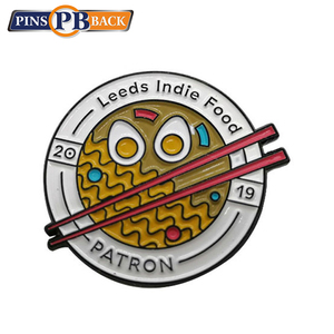 Hard enamel pins with glitter - 2" hard enamel lapel pins silver plated customized - Product Image 4