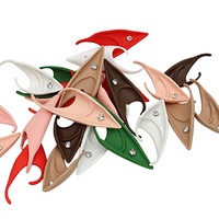 Oreilles d'elfe en latex souples, oreilles d'ange, de vampire, de fée, pointues, maquillage d'Halloween, costume de cosplay, accessoires photo, fournitures de fête