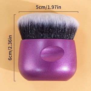 Brocha Kabuki Ovalada Pequeña para Difuminar, Pelo Sintético, Mango de Plástico, Súper Suave, Sin Costuras, No Absorbe Maquillaje, Herramienta para Maquillaje de Mejillas - Product Image 3