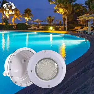 Resin Filled par56 Led underwater light 24W RGB remote Flat par 56 LED lighting for Concrete Swimming pool